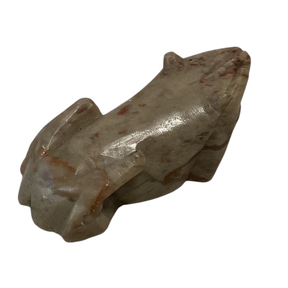 Vintage Stone Frog Figurine‎ Statue Sculpture Carving Folk Art Decor Collectible - Picture 2 of 14